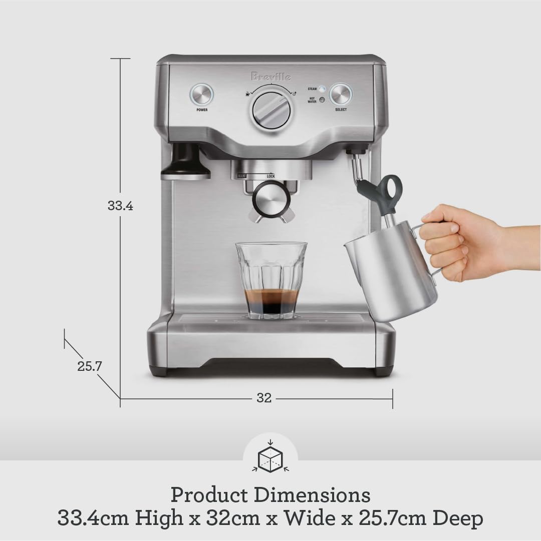 DuoHeat Pro Espresso Machine – Brushed Stainless Steel