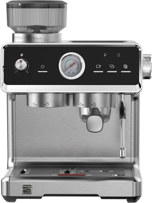 Elite CoffeeCraft Espresso Machine – Premium Steel Finish