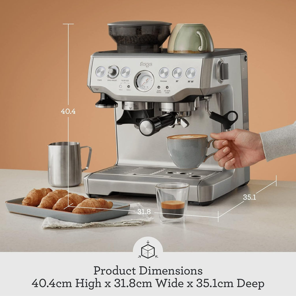 Grind & Brew Pro Espresso Maker – Stainless Edition