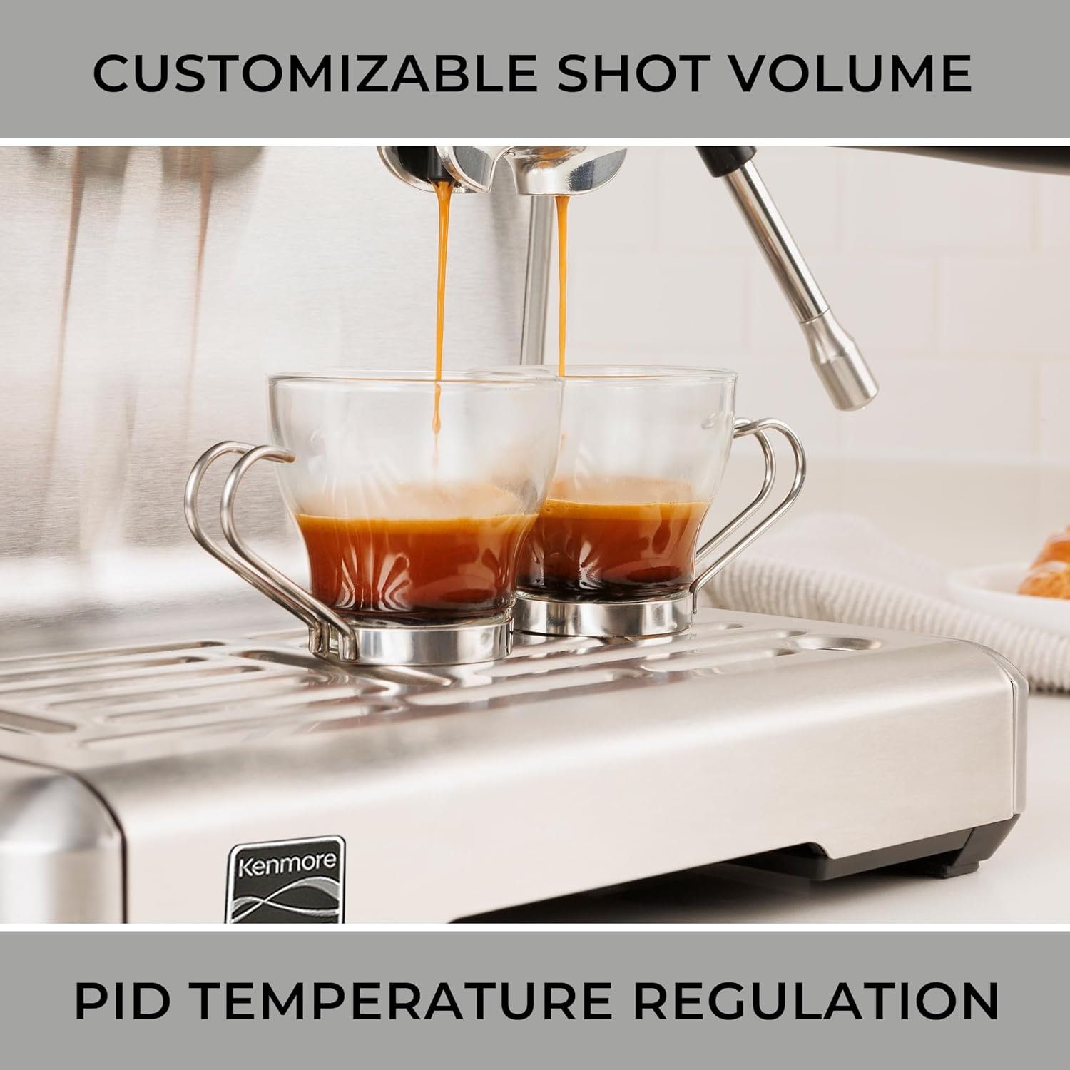 Elite CoffeeCraft Espresso Machine – Premium Steel Finish