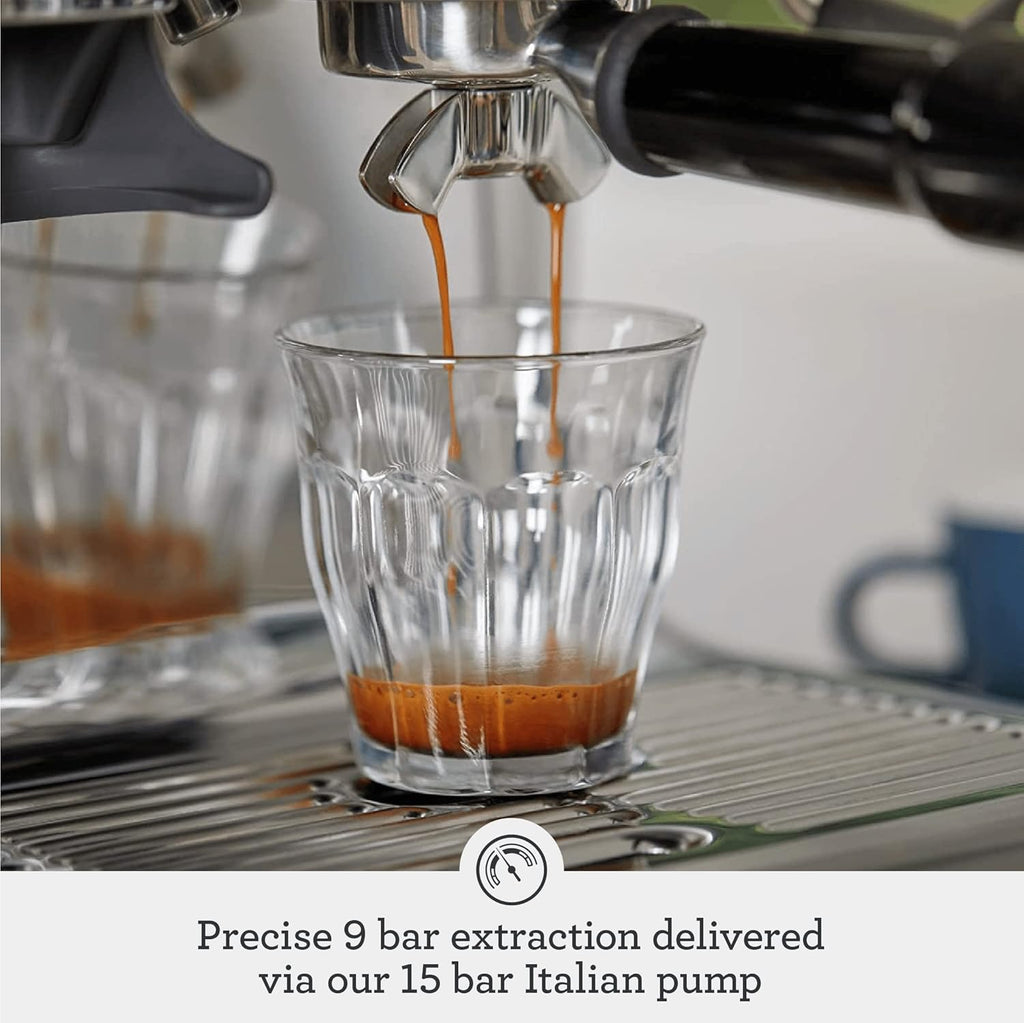 Grind & Brew Pro Espresso Maker – Stainless Edition