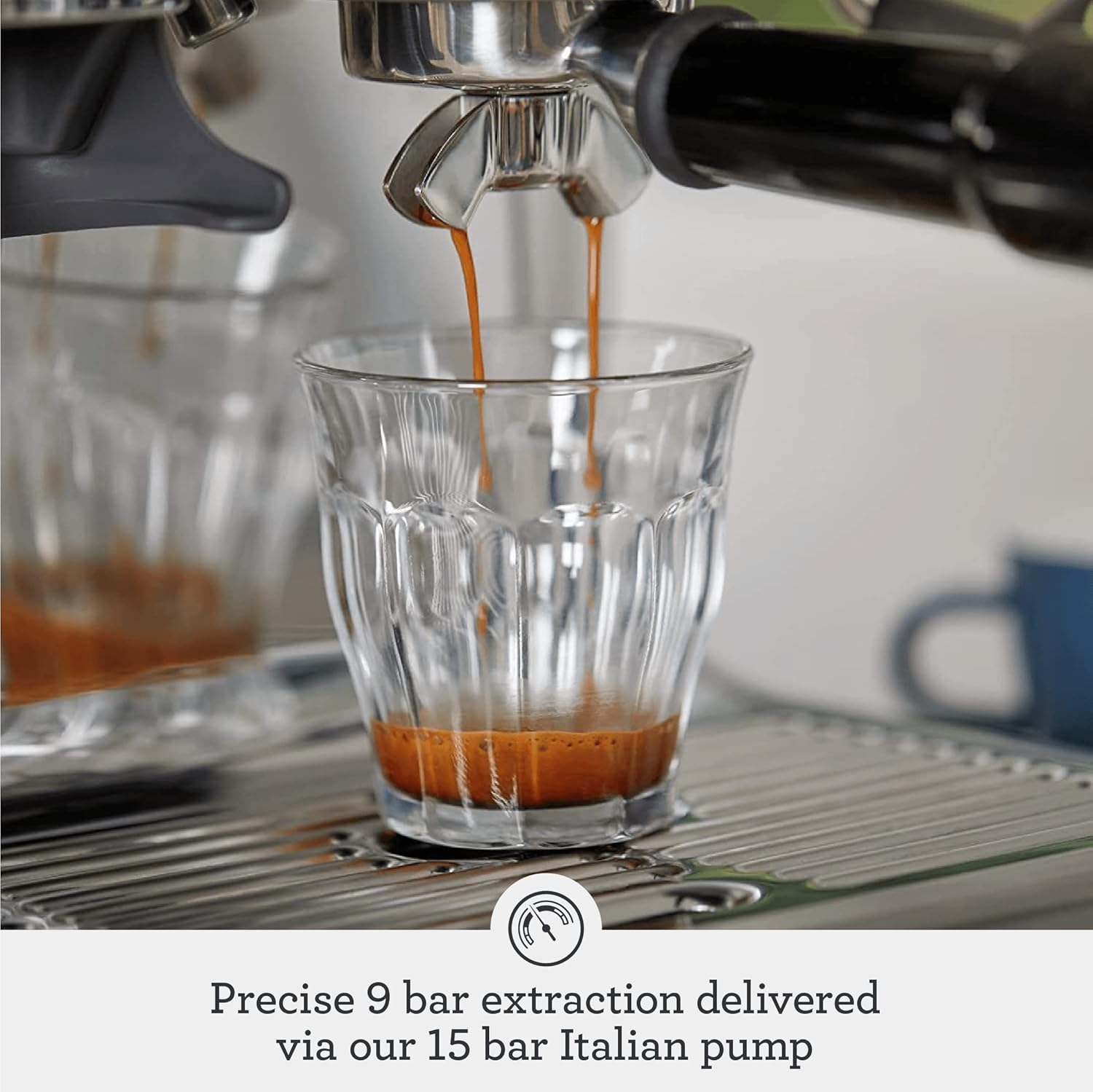 Grind & Brew Pro Espresso Maker – Stainless Edition
