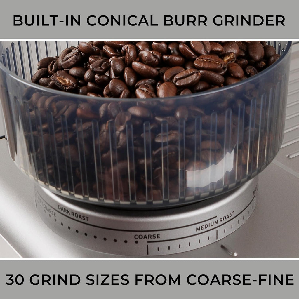 Elite CoffeeCraft Espresso Machine – Premium Steel Finish
